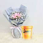Flower Pink Gerbera with Ice Cream (1 Stalk) 1 Bouquet - ICF2401FP