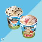 NBJ22 Ben & Jerry's Strawberry Cheesecake Pint x 1 | Chocolate Chip Cookie Dough Pint x 1