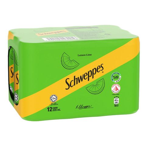 [Carton] Schweppes Lemon Lime 12 x 320ml (Recyclable)