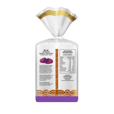 Sunshine Shokupan Gold Purple Sweet Potato Shokupan Loaf 300g