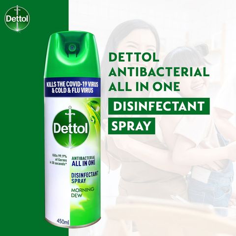 Dettol Morning Dew Disinfectant Spray 450ml