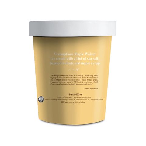 Swensen's Maple Walnut Ice Cream Pint 473ml