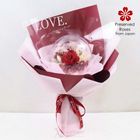 Flower Red Preserved Rose Acrylic Ball (1 Stalk) 1 Bouquet - PRBQ2555FP