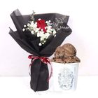 Flower Red Rose with Ice Cream (1 Stalk) 1 Bouquet - ICF2501FP