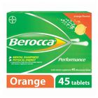 Berocca Performance Vitamin B Orange Energy Effervescent Tablet, 45 tablets