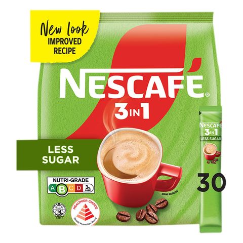 Nescafe 25% Less Sugar 3in1 Instant Coffee 30 Pieces