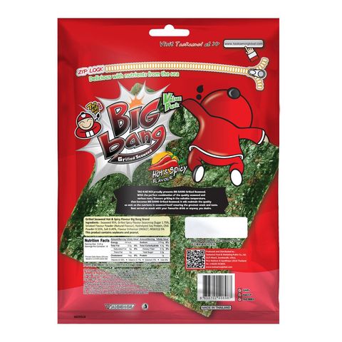 Tao Kae Noi Big Bang Grilled Seaweed Hot & Spicy | 60 公克