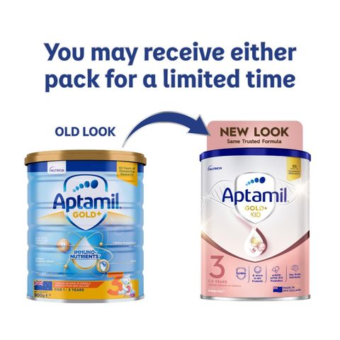 Aptamil Gold+ Stage 3 Toddler Growing Up Milk Formula 900g