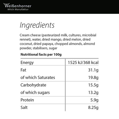Weissenhorner Melon Mango Cream Cheese 125g