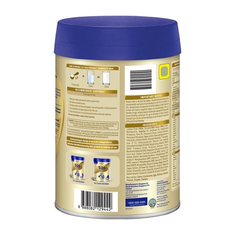 Wyeth S-26 Gold Progress Stage 3 Growing-Up Milk Formula  (from 12 Months) 900g