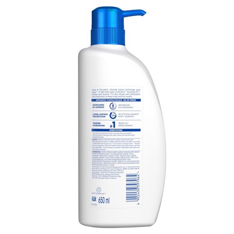 Head & Shoulders Anti Dandruff Shampoo Cool Menthol 650ml