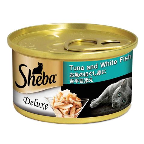Sheba Tuna & White Fish in Gravy Canned Cat Wet Food 85g