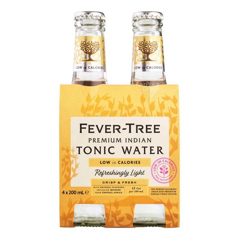 Fever Tree Refreshingly Light Premium Indian Tonic Water Mixer 4 x 200ml
