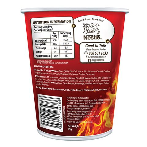 Maggi Hot Heads Cup (Spicy Curry) 59g