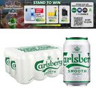 Carlsberg Smooth Draught Beer Can 12 x 320ml (Recyclable)