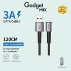 Diginut BA-1221L USB-A to Lightning Data Cable 3A 120cm Black 1 Unit