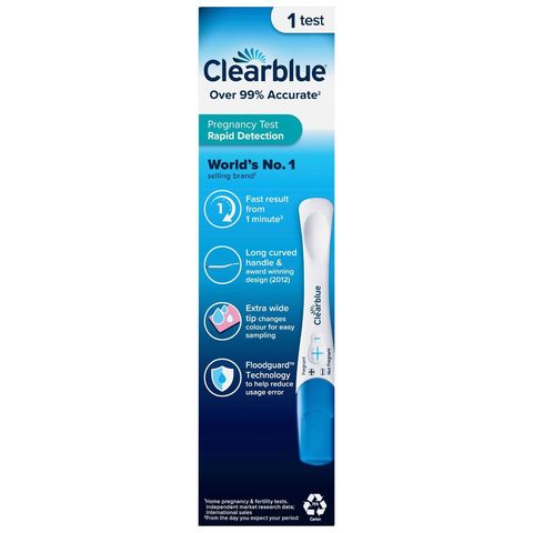 Clearblue Rapid Detection Pregnancy Test Result As Fast As 1 Minute 1 Piece