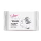 COLLAGEN WS White Regeneration Vitamin C Plus & Niacinamide Cleansing Wipes (Vegan Collagen, Made in Korea) 30s