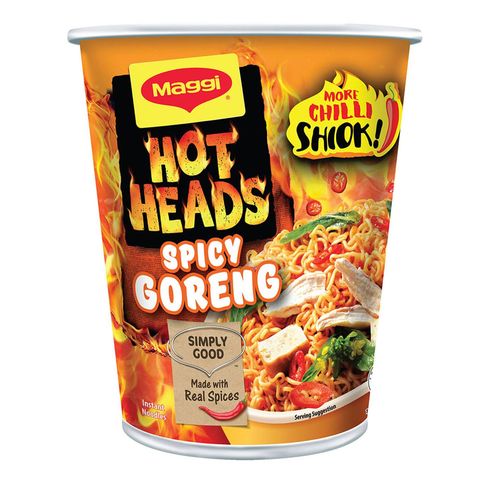Maggi Hot Heads Cup (Spicy Goreng) 64g