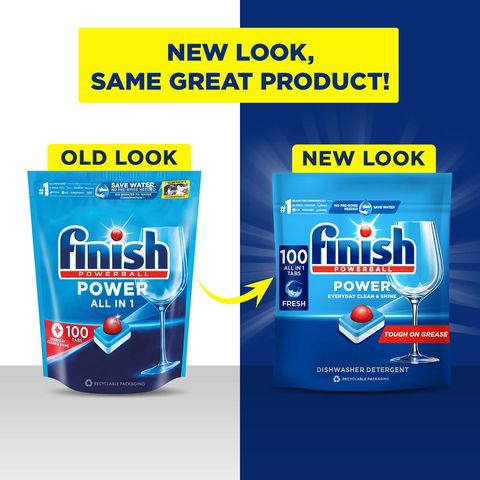 Finish Power All-in-One Max Dishwasher Tablets 100pcs