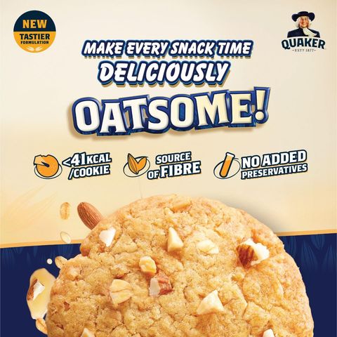Quaker Honey Nut Oatmeal Cookies 6s x 25g