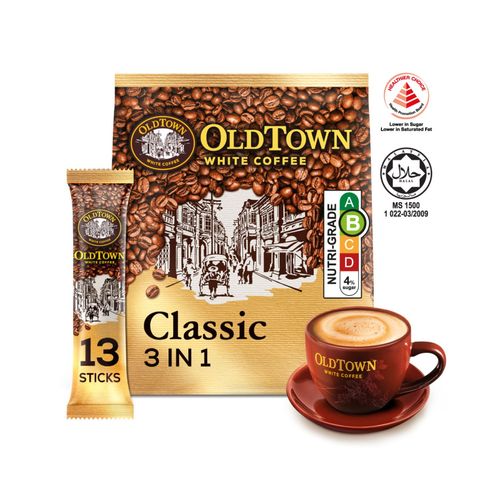 Oldtown Classic Instant 3 in 1 Premix White Coffee 13 x 31.6g