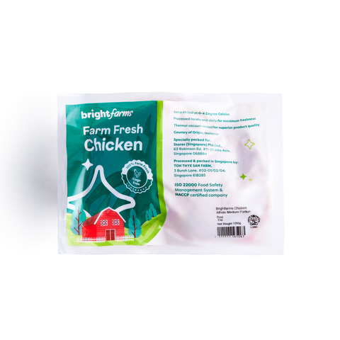 brightfarms Chicken Whole Medium Portion-cut (Halal) 1050g