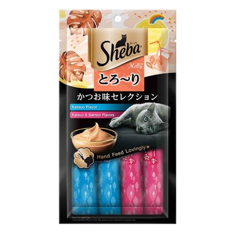 Sheba Melty Katsuo & Katsuo Salmon Cat Treats 4pcs x 12g
