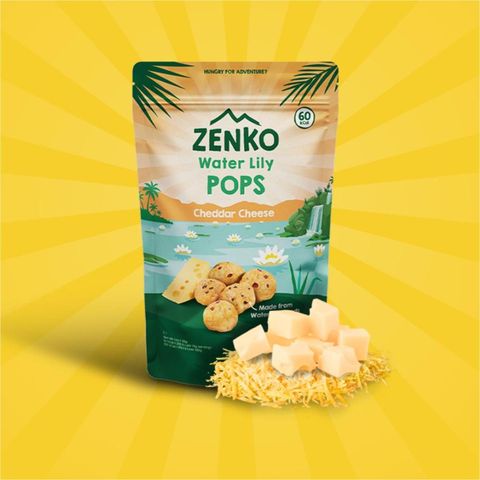 Zenko Superfoods Cheddar Cheese Water Lily Pops 28g