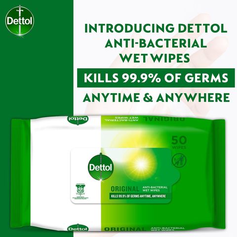 Dettol Original Wet Wipes 50's
