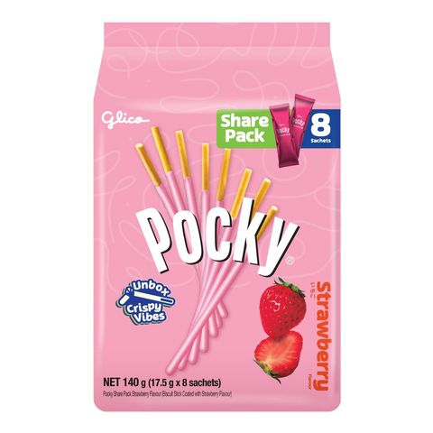 Glico Pocky Strawberry Weekly Value Pack 8s x 21g