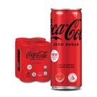 Coca-Cola Zero Sugar Cans Coke 4 x 320ml
