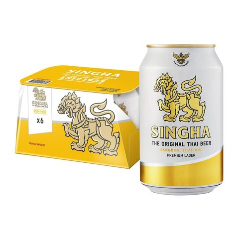 Singha Beer Can 6s x 320ml