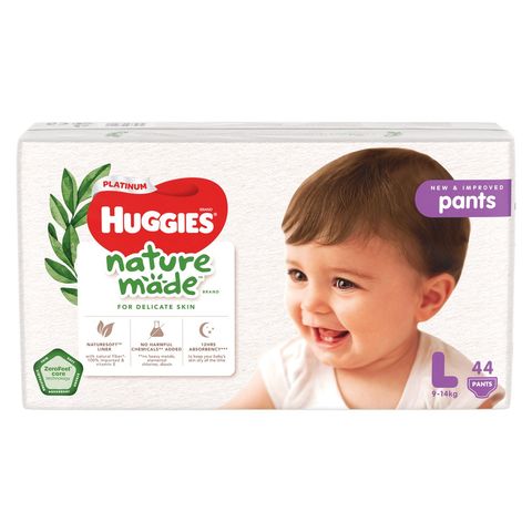 Huggies Platinum Naturemade Pants L 44s
