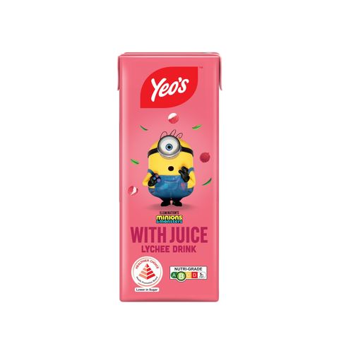 Yeo's Lychee (Less Sugar) 6 x 250ml
