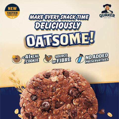 Quaker Oatmeal Cookies - Chocolate Chips, 6s x 27g