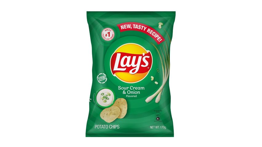 Lay's Sour Cream and Onion Potato Chips 170g