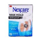 Nexcare Max Hold Waterproof Bandages Assorted 15s