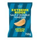 M&S Food Extreme Ridge Salt and Double Vinegar Potato Crisps 150g (60723482)