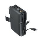日本橋行動電源 DC04 黑 10000mAh 自帶雙線/AC充電器 1 入 #210400000012