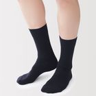 男清爽舒適棉質商務直角襪深藍格紋 25-27cm #4548076832522