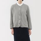 女刷毛開襟衫灰色 M #4547315725755