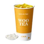 Let's Tea Extra Large Iced Almond Jelly Green Tea 22oz