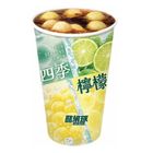 Let's Cafe Large Iced Lemon Sparkling Ball Single Origin Sicilian 16oz