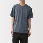 男天竺圓領短袖T恤深藍S #4548076182856