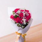 Vivid Peach Rose Bouquet (11 Blooms) 1 Packet