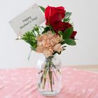 Fenhua Warm Sun Red Flower in Bottle 1 Piece