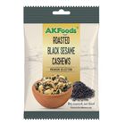 AKFOODS Black Sesame Roasted Cashews 100g