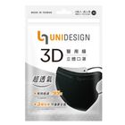 前)UNIDESIGN立體醫用口罩 黑 (5 入) 20g