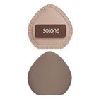 #299224 | Solone Elastic Custom Soufflé Sponge / Cocoa Chestnut Finger Sponge 2 Pieces | #4713737917645